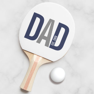 Raquette De Ping Pong Bleu de marine moderne Papa personnalisé établi