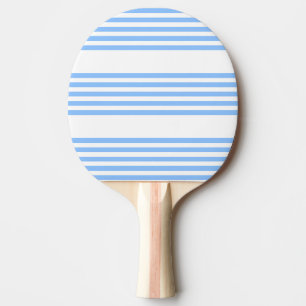 Raquette De Ping Pong Bleu et blanc cinq bandes motif