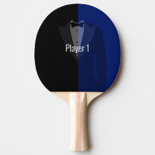 Raquette De Ping Pong Bleu/noir