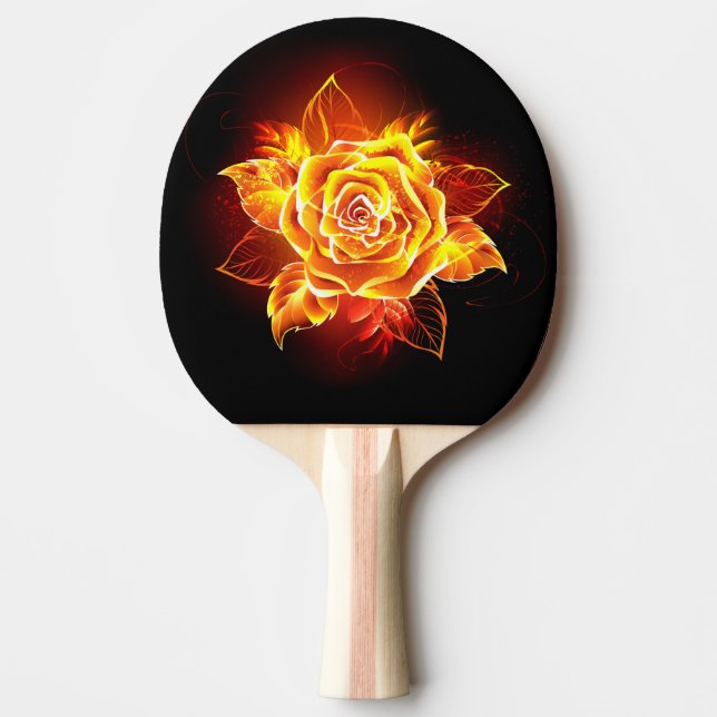 Raquette De Ping Pong Blooming Fire Rose (Devant)