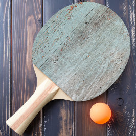 Raquette De Ping Pong Bois bleu peint