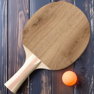 Raquette De Ping Pong Bois de teck clair