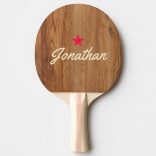 Raquette De Ping Pong Bois d'Érable Vintage Star Signature