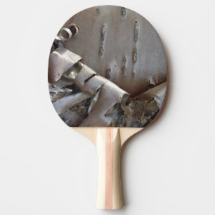 Raquette De Ping Pong Bois Roux de Bouleau Tordus Rustique