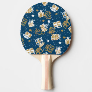 Raquette De Ping Pong Boîtes cadeaux de vacances d'hiver Motif
