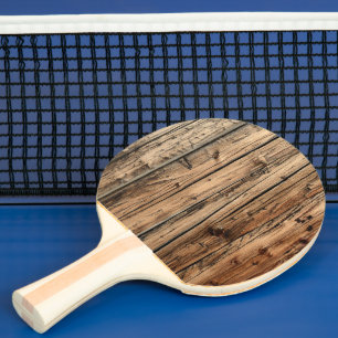 Raquette De Ping Pong Boîtier en bois de chêne rustique