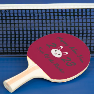 Raquette De Ping Pong Bonne année 2023 Année du lapin