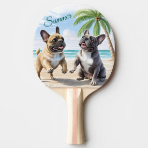 Raquette De Ping Pong Bouledogues français plage Bouledogue Français