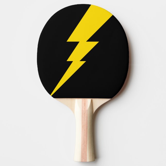 Raquette De Ping Pong Boulon de foudre jaune (Devant)