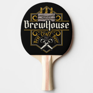 Raquette De Ping Pong BrewHouse personnalisée Meilleure bière artisana