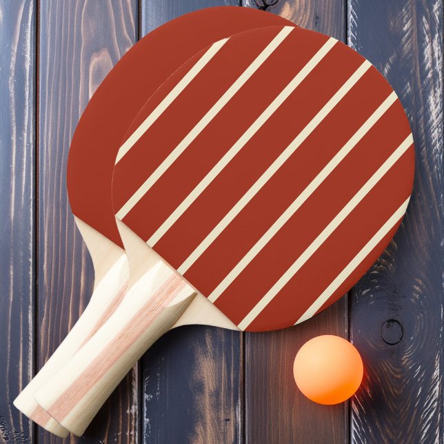 Raquette De Ping Pong Brûlé Sienna Striping et solide (Créateur téléchargé)