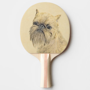 Raquette De Ping Pong Bruxelles Griffon Peinture - Cute Original Chien A