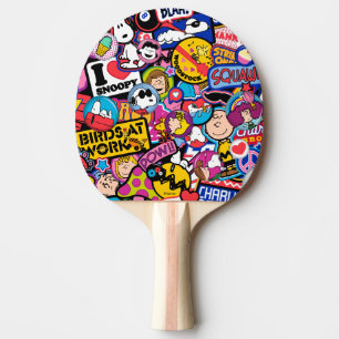 Raquette De Ping Pong cacahuètes Motif de patchs Mixtape