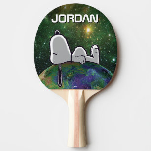 Raquette De Ping Pong cacahuètes   Snoopy Espacé