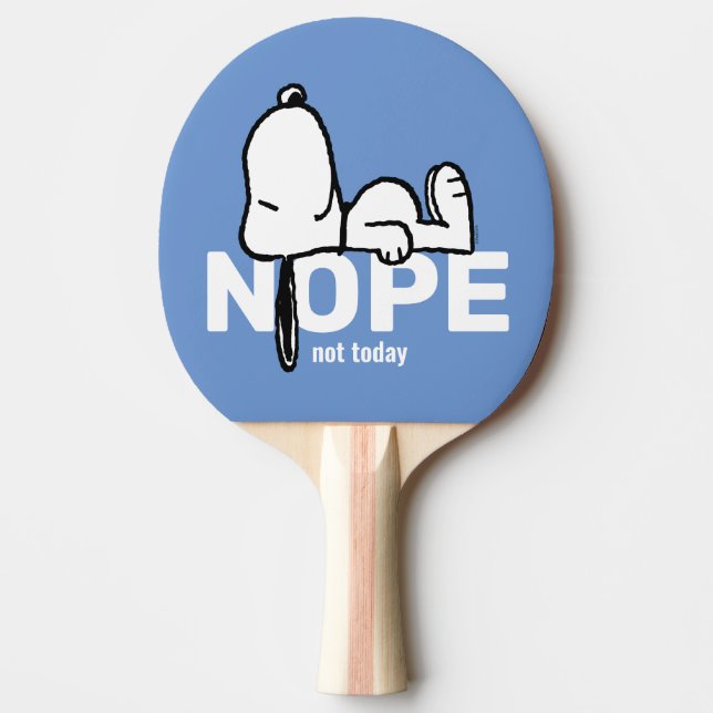 Raquette De Ping Pong cacahuètes | Snoopy Pas aujourd'hui (Devant)