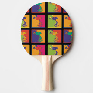Raquette De Ping Pong cacahuètes   Snoopy Pop Art Moderne