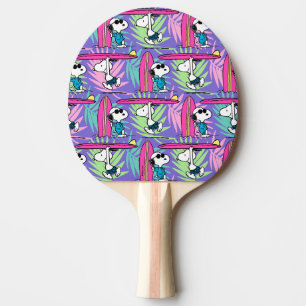 Raquette De Ping Pong cacahuètes   Snoopy Purple Surf Motif
