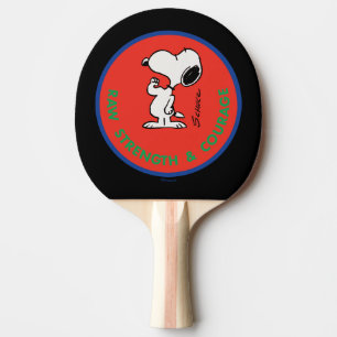 Raquette De Ping Pong cacahuètes Snoopy Raw Force & Courage Badge