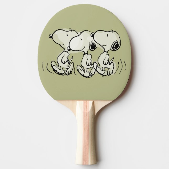 Raquette De Ping Pong cacahuètes | Snoopy Walking Tall (Devant)