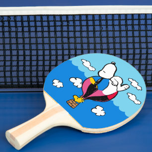 Raquette De Ping Pong cacahuètes   Snoopy & Woodstock Hot Air Balloon