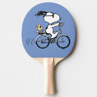 Raquette De Ping Pong cacahuètes | Vélo Snoopy & Woodstock
