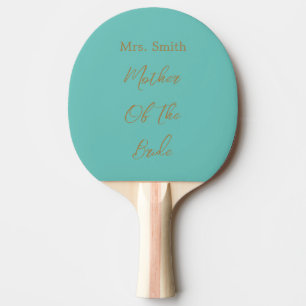 Raquette De Ping Pong Cadeau de mariage pour la mère de la mariée or sar