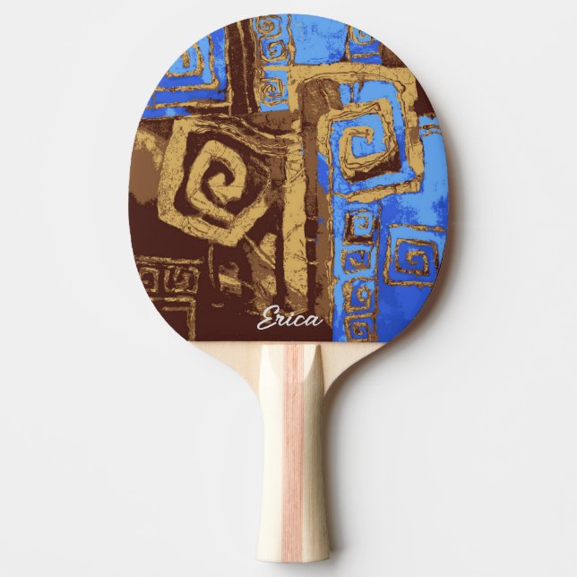 Raquette De Ping Pong Cadeau personnalisé Grèce (Devant)