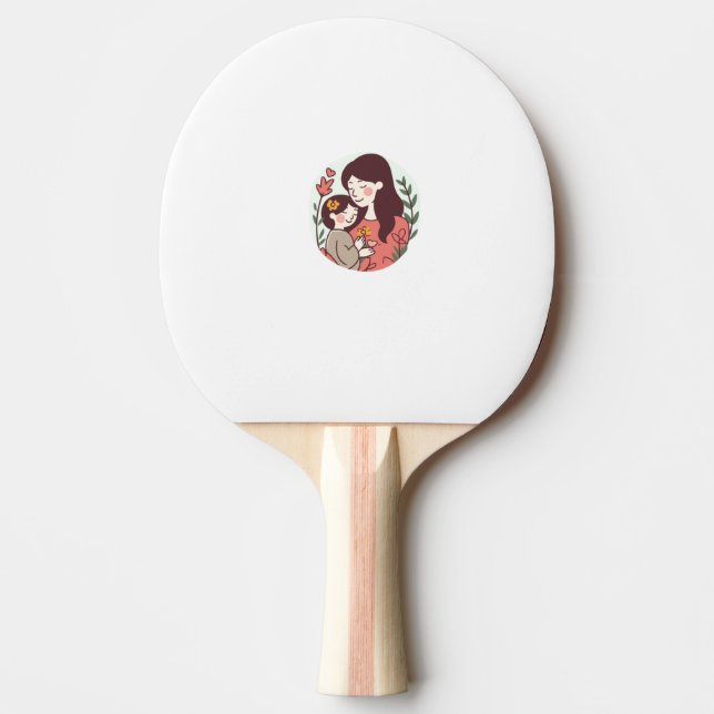 Raquette De Ping Pong Cadeaux de la fête des mères (Devant)