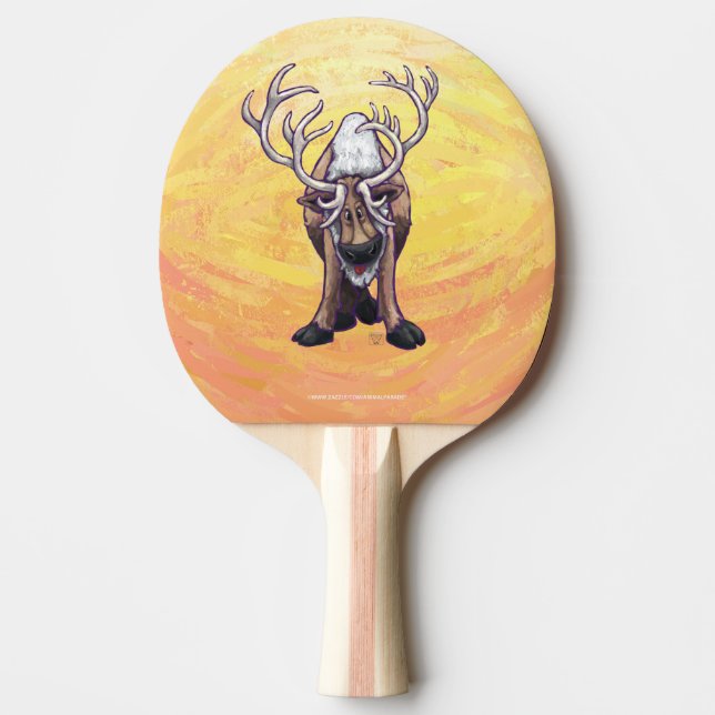Raquette De Ping Pong Cadeaux et accessoires de rennes (Devant)