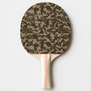 Raquette De Ping Pong Camouflage Bois Profond