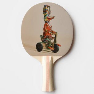 Raquette De Ping Pong Canard en jouet vintage à vélo