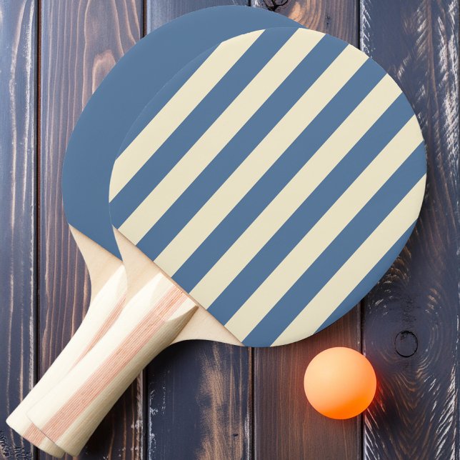 Raquette De Ping Pong Capri Blue Polo Striping et Solide (Créateur téléchargé)