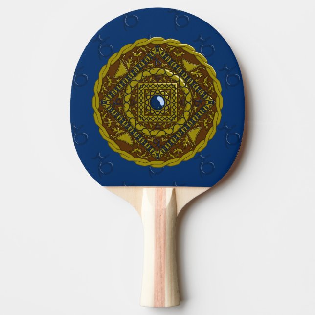Raquette De Ping Pong Capricorne Mandala Ping Pong Paddle (Devant)