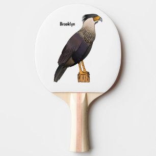 Raquette De Ping Pong Caracara en berceau dessin animé
