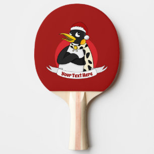 Raquette De Ping Pong Caricature de Noël de l'empereur souriant Ping Pon