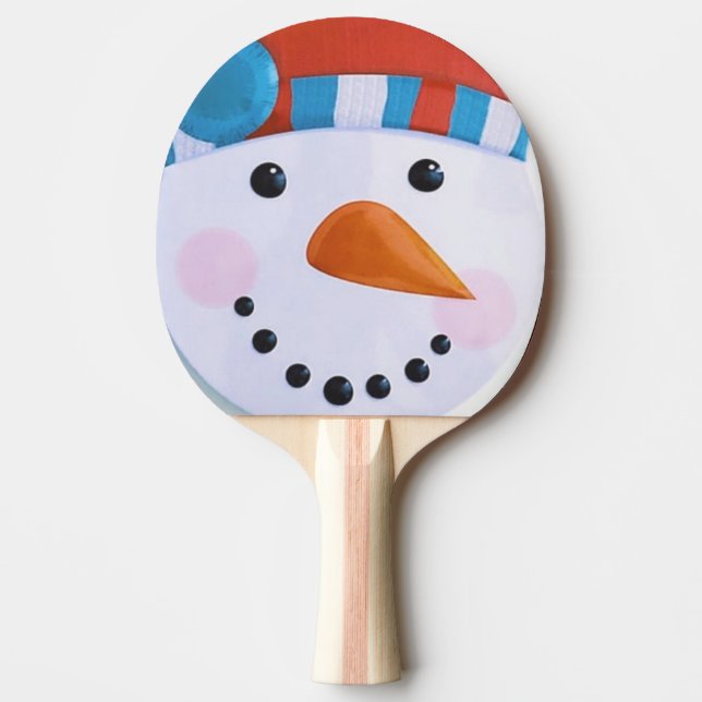 Raquette De Ping Pong Carotte de neige Nez d'hiver Noël (Devant)