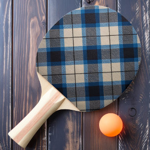 Raquette De Ping Pong Carreaux Ruban Bleu