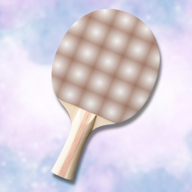 Raquette De Ping Pong Carrés géométriques avec Mocha Mousse Gradient Bla (Créateur téléchargé)