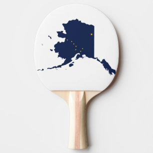 RAQUETTE DE PING PONG CARTE DE L'ALASKA