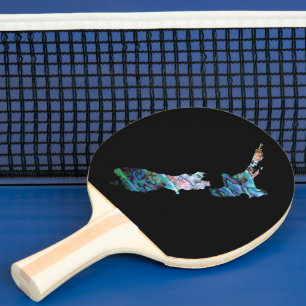 RAQUETTE DE PING PONG CARTE DE NOUVELLE-ZÉLANDE KIWI PAUA