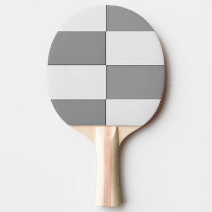 Raquette De Ping Pong Carte d'échecs grise et blanche