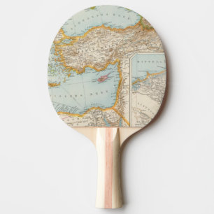 Raquette De Ping Pong Carte méditerranéenne orientale