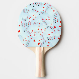 Raquette De Ping Pong Cartes de poker Quad Threes,