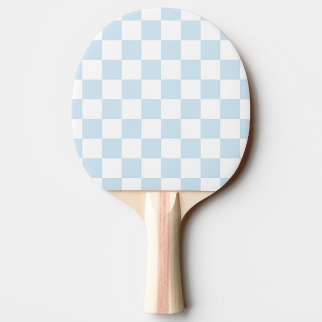 Raquette De Ping Pong Carton bleu pastel et blanc (Dos)
