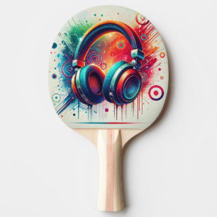 Raquette De Ping Pong Casques audio artistiques vifs