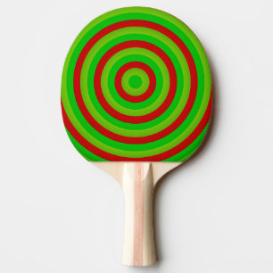 Raquette De Ping Pong Cercles Concentrés Colorés Ping Pong Bat