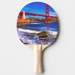 Raquette De Ping Pong C'est une image de HDR de 3 tirs du Golden Gate