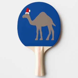 Raquette De Ping Pong Chameau de Noël mignon