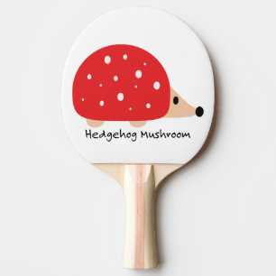 Raquette De Ping Pong Champignon de Hérisson mignon et drôle