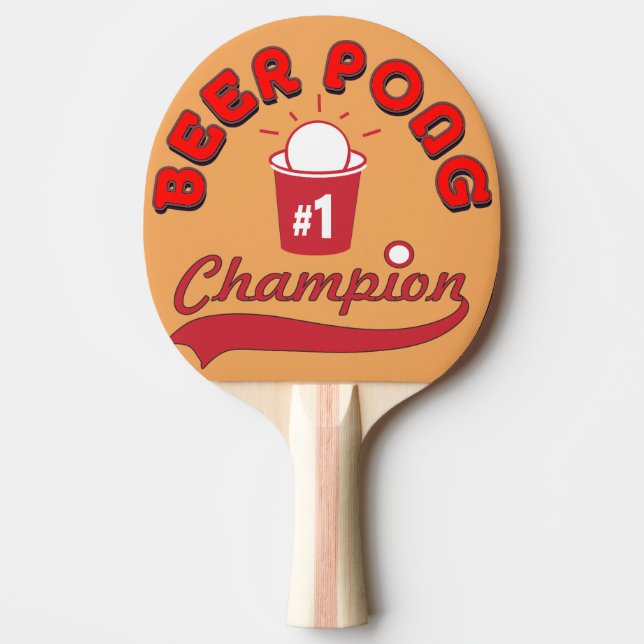 Raquette De Ping Pong Championnat de football américain de pong (Devant)